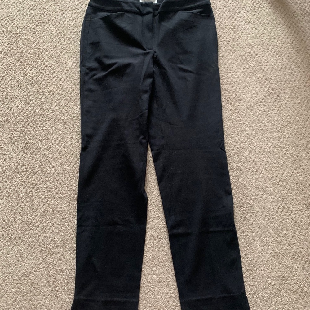 Black ankle work pants